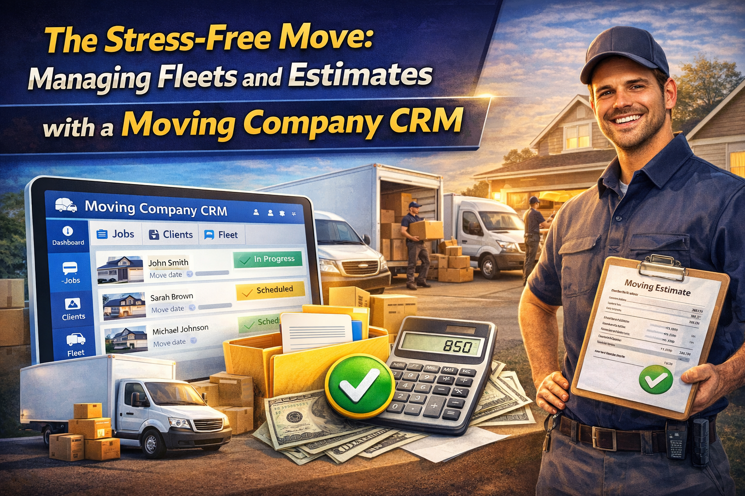 The Stress-Free Move: Managing Fleets and Estimates with a Moving Company CRM